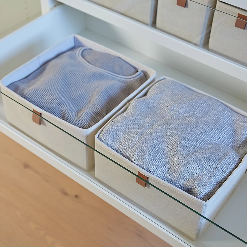 Schubladenkorb beige Kleiderschrank Store It