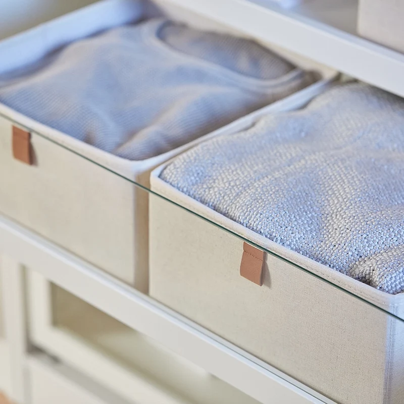 Schubladenkorb beige Kleiderschrank Store It