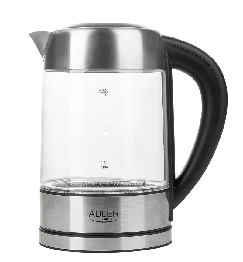 Adler AD 1247 Glas-Wasserkocher 1,7 L mit Temperatureinstellung