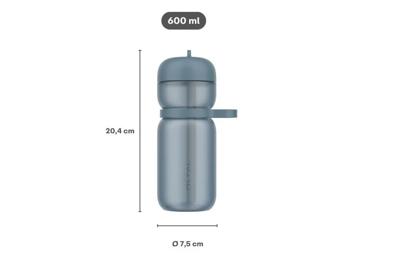 Trinkflasche flip 0,6l frost b Flip