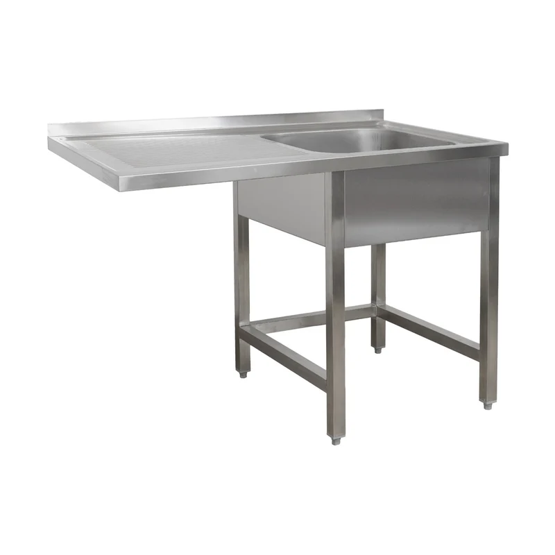Spülzentrum 1200 x 700 x 850 mm 1 Becken rechts, ohne Grundboden 700 mm Tiefe