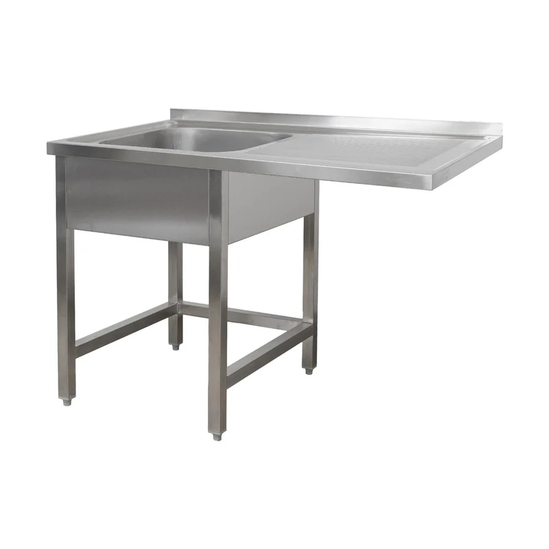 Spülzentrum 1200 x 700 x 850 mm 1 Becken links, ohne Grundboden 700 mm Tiefe