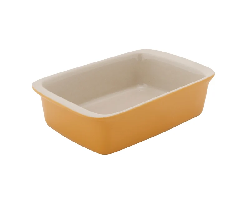 Cosy & Trendy Kleine Auflaufform / Servierschale aus Steingut Fontestic Amber Gold - 16 x 10 x 3,5 cm / 350 ml