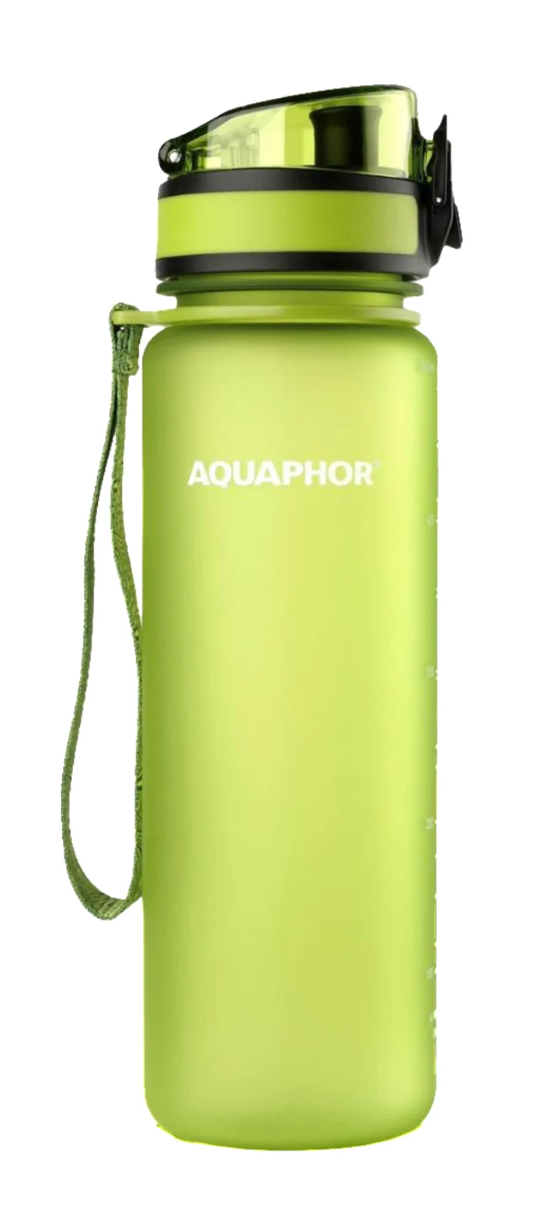 AQUAPHOR City Filterflasche 500ml Grün Flasche mit Wasserfilter für unterwegs