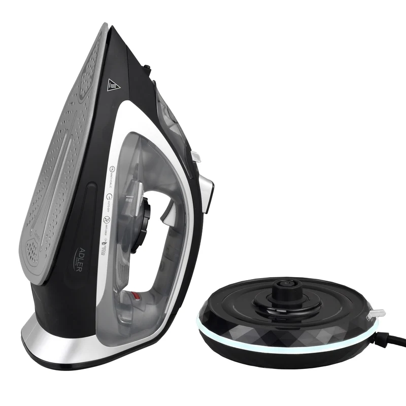 Adler AD 5043 Kabelloses Dampfbügeleisen 2800 Watt schwarz
