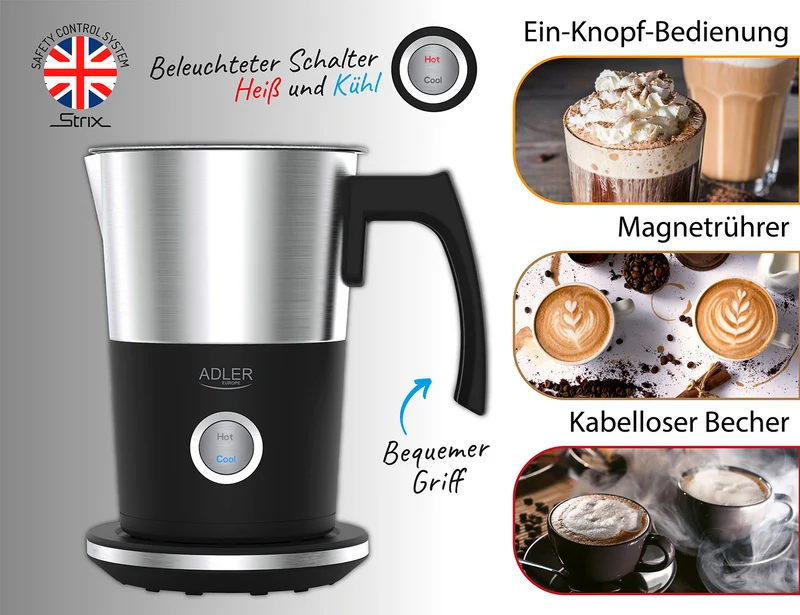 Adler AD 4497 Milchaufschäumer 1000W