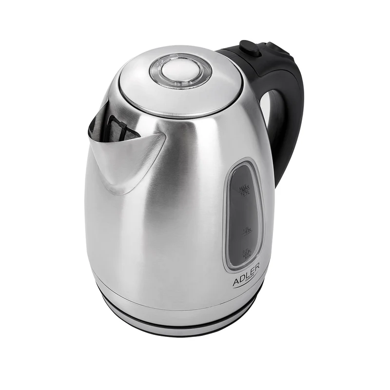 Adler AD 1223 Wasserkocher Edelstahl 1,7 L 2200 W LED-Anzeige