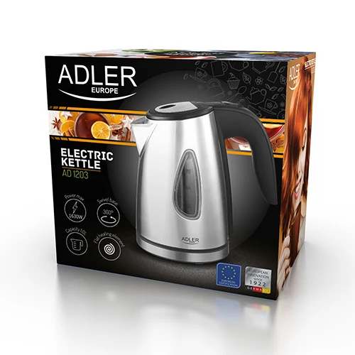 Adler AD 1203 Wasserkocher 1,0 L Edelstahl