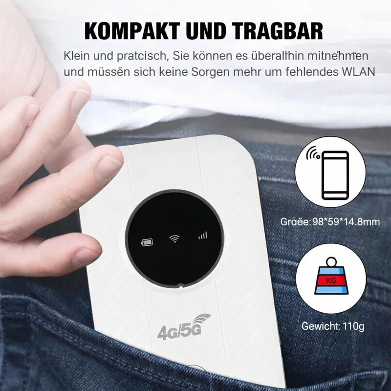 Mobiele WLAN Router | 4G LTE Hotspot | Snel & Draagbaar | NetLink