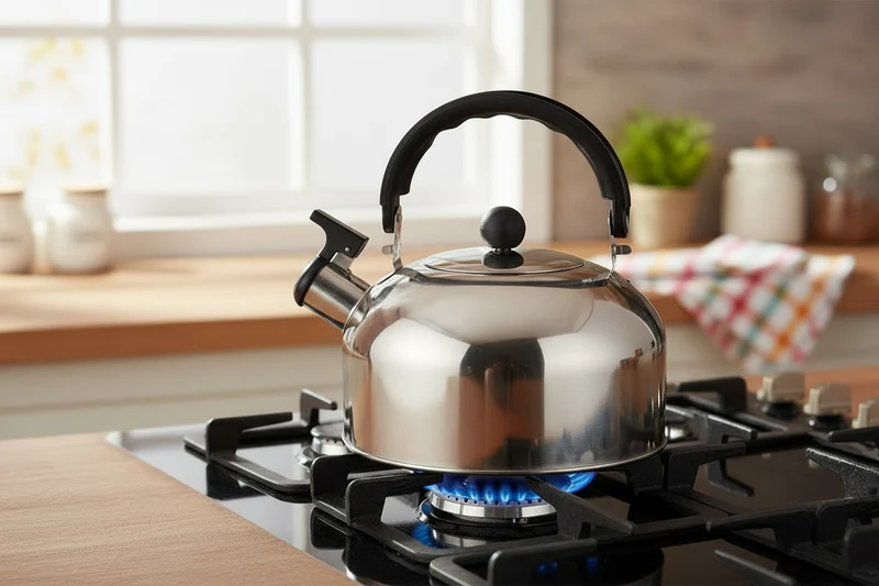 Cookinglife Flötenkessel RVS 2 Liter - Wasserkocher für Tee und Kaffee