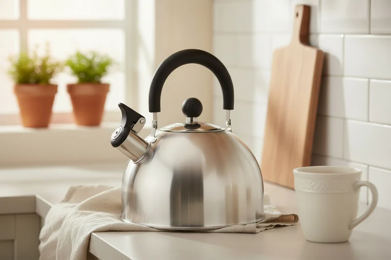 Cookinglife Pfeifender Wasserkocher RVS 2.5 Liter - Wasserkocher für Tee und Kaffee