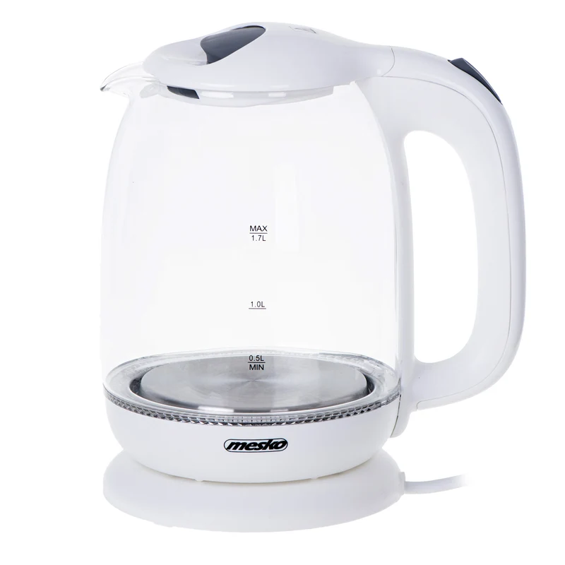 Mesko MS 1302 Glas-Wasserkocher 1,7 L 2200W weiß