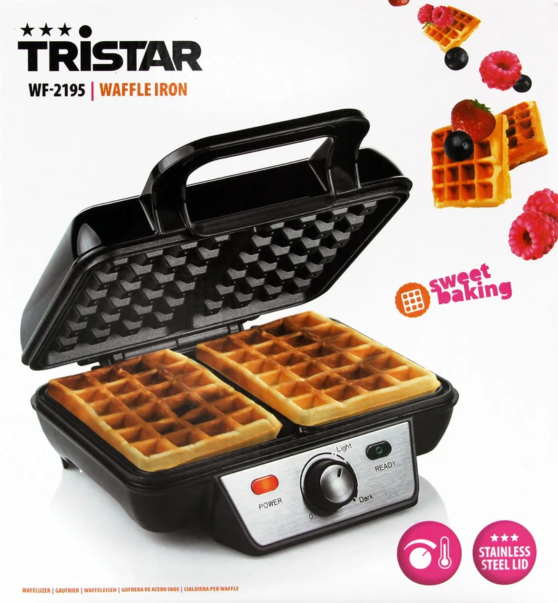 Tristar WF-2195 Waffeleisen 23 x 16.8 cm, 1000 Watt
