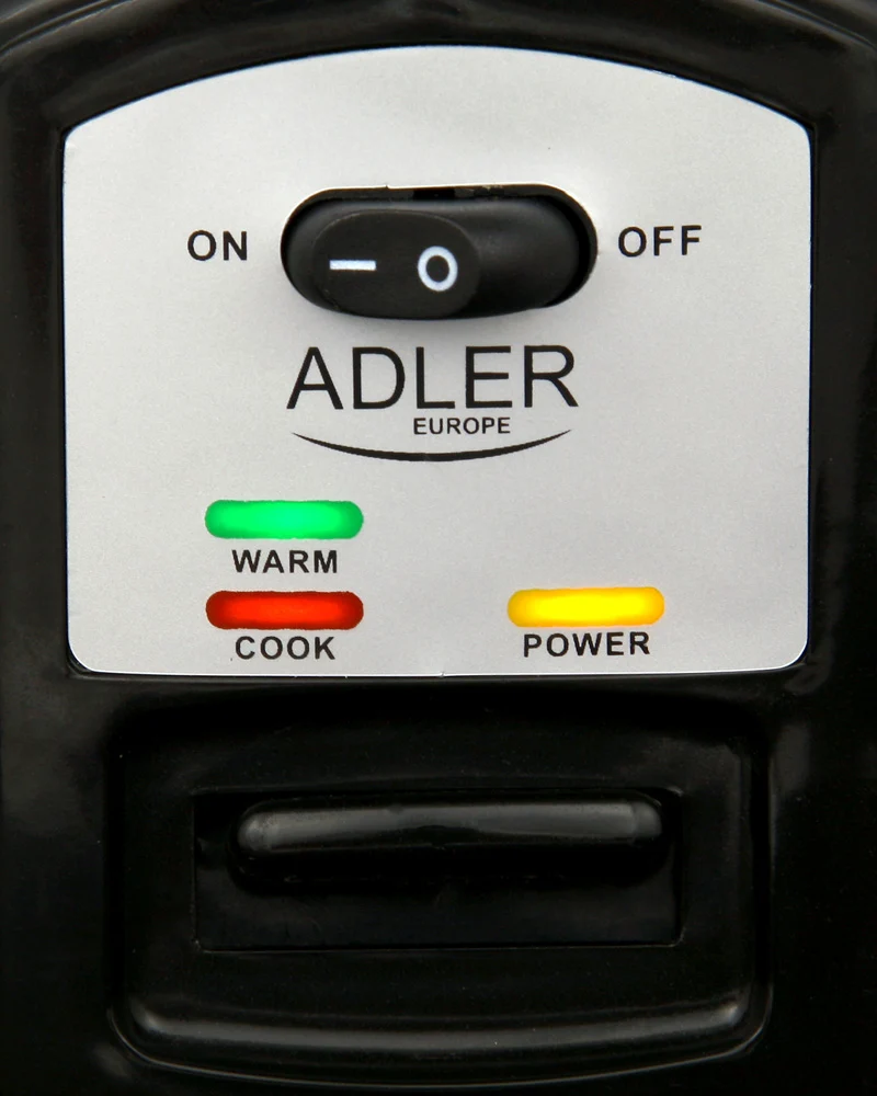 Adler AD 6406 Reiskocher (Dampfgarer) 1,5 L Edelstahl / schwarz