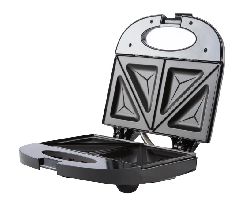 Adler AD 3015 Sandwichmaker schwarz / silber 750 Watt mit Backampel