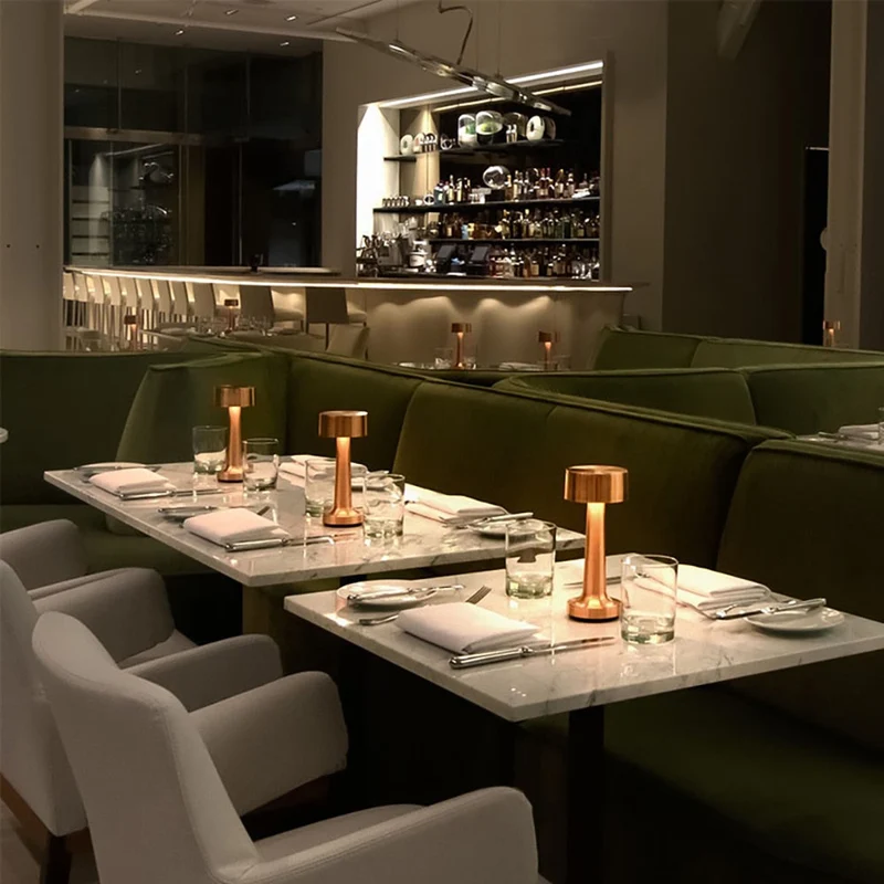 Elegante Tafellamp LED – Draadloos, Dimbaar & Oplaadbaar