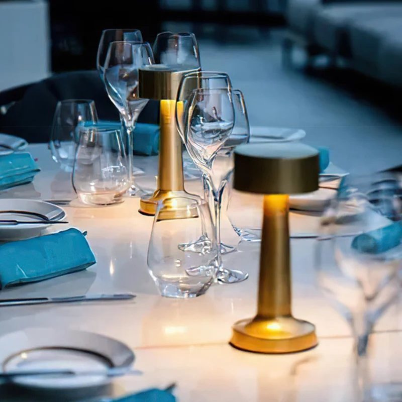 Elegante Tafellamp LED – Draadloos, Dimbaar & Oplaadbaar