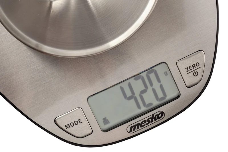 Mesko MS 3152 Küchenwaage mit Schüssel bis 5kg Edelstahl