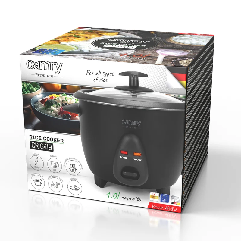 Camry CR 6419 Reiskocher schwarz, 1L, 400W