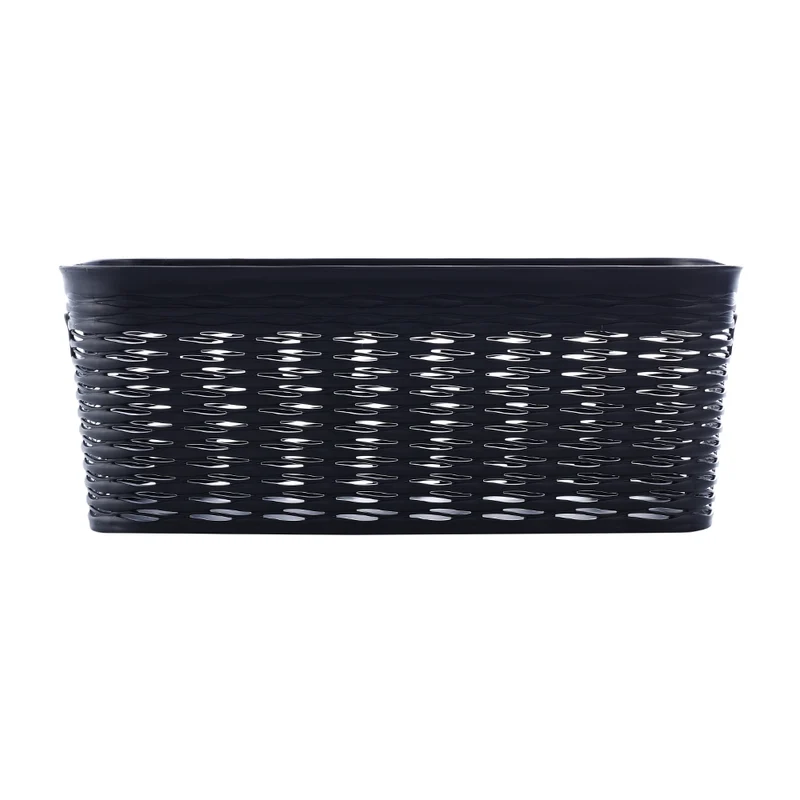 Schwarzer Kunststoffkorb Ezystorage - Wave