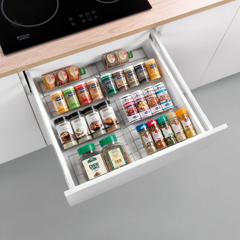 Gewürzeinsatz ausziehbar schwarz Metall Metaltex - Smart Kitchen