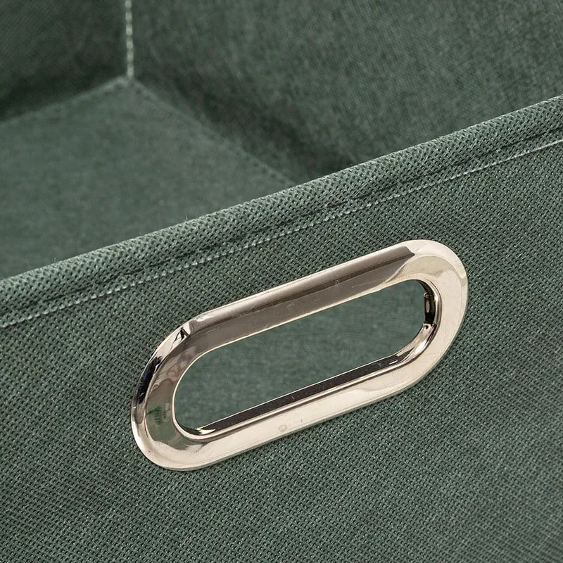 Faltbare Aufbewahrungsbox khaki grün 31x31x31 cm Five®