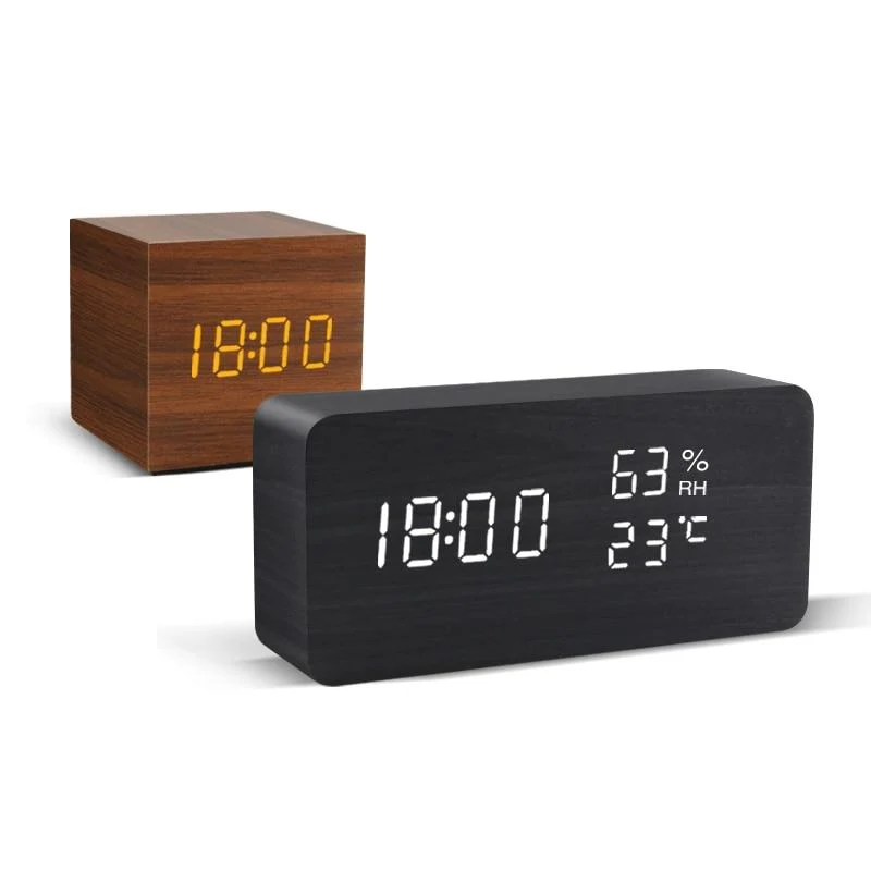 Boom Minimalistische LED Wekker Met Alarm En Digitale Wekker