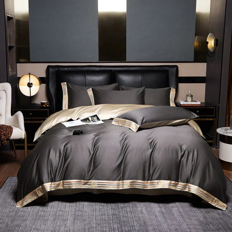 Deluxe Satijnen Katoenen Dekbedovertrek Set - Luxe voor uw Slaapkamer