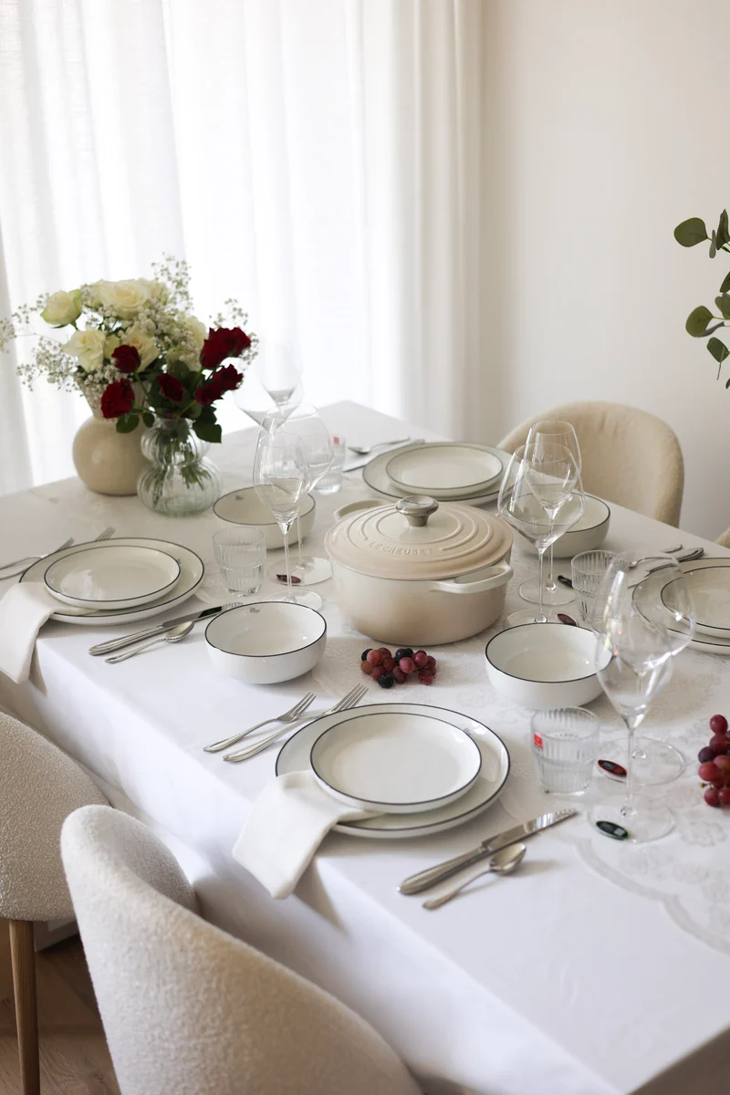 Cosy & Trendy Geschirrset Renee 18-teilig / 6 Personen - 6 Speiseteller, 6 Frühstücksteller und 6 Schalen