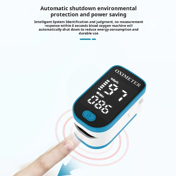 Draagbare Oximeter Meet Zuurstofniveau (SpO₂) & Hartslag
