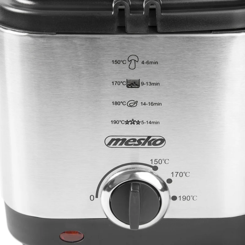 Mesko MS 4910 Fritteuse 1,5 L 900 Watt Silber