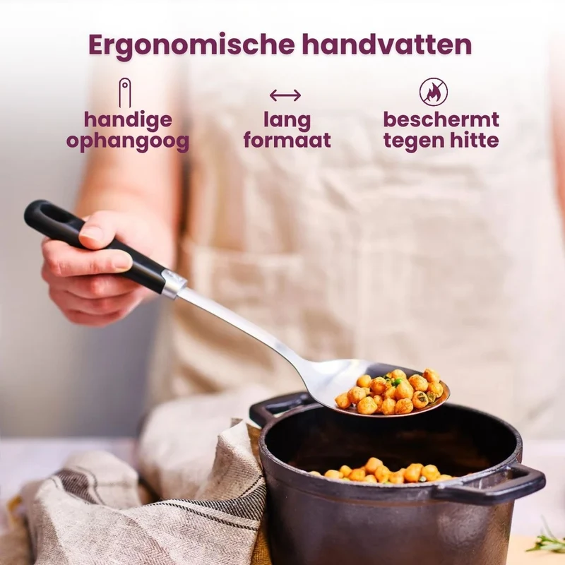 Cosy & Trendy Teigschaber - Delish - RVS Schwarz