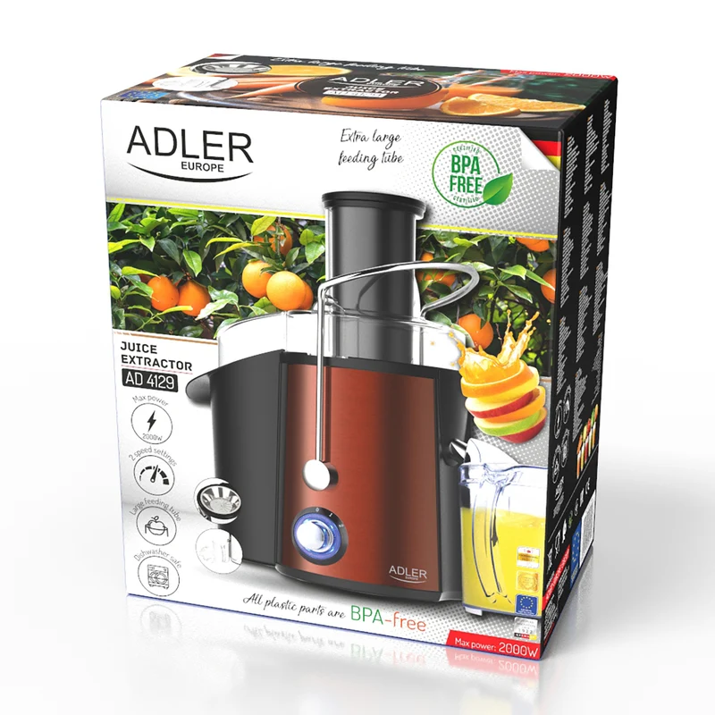 Adler AD 4129 Entsafter schwarz 1000W