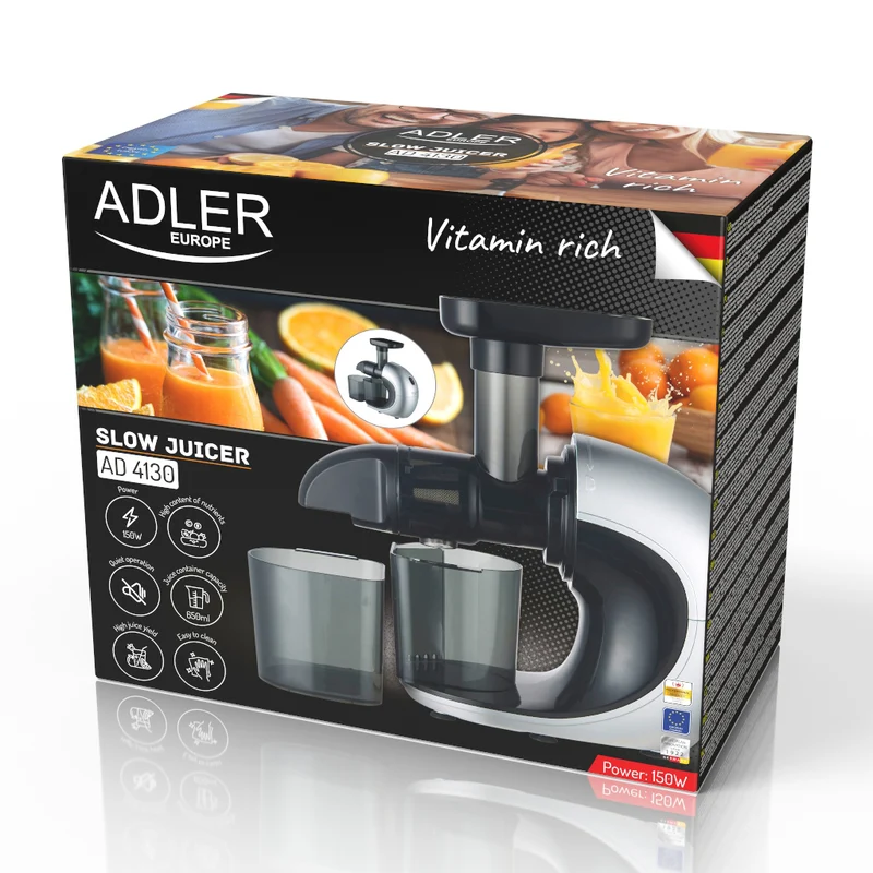 Adler AD 4130 Slow Juicer langsamlaufender Entsafter