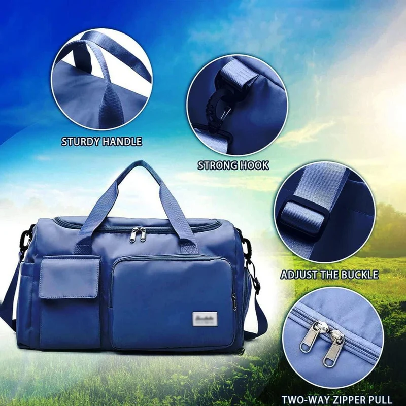 Sandsberg | Reisetasche Sport-Duffle | Mehrere Fächer mit Schuhfach
