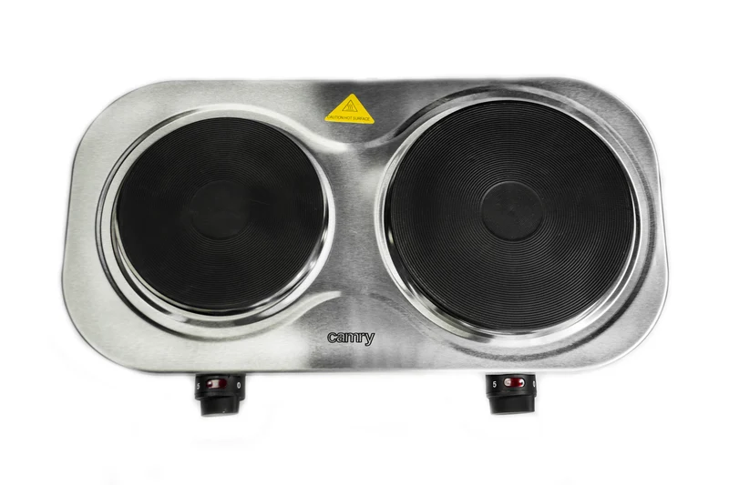 Camry CR 6511 Elektrische Doppel-Kochplatte Durchmesser 18,5 und 15,5 cm