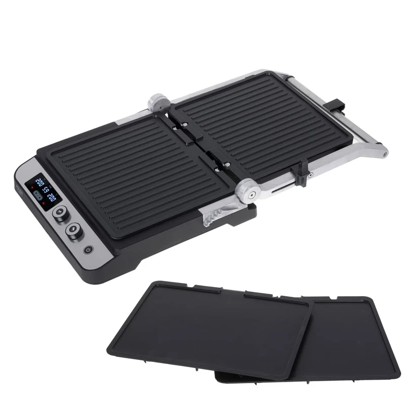 Adler AD 3059 Elektrischer Grill LED 2in1 Tischgrill und Kontaktgrill