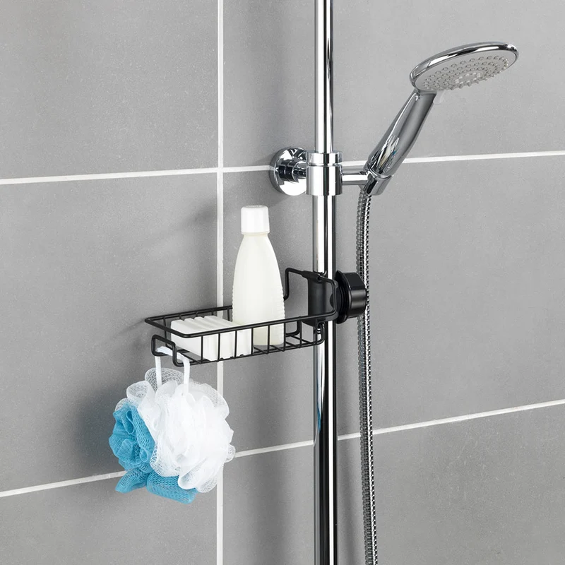 Spülbecken-Organizer am Wasserhahn schwarz Wenko