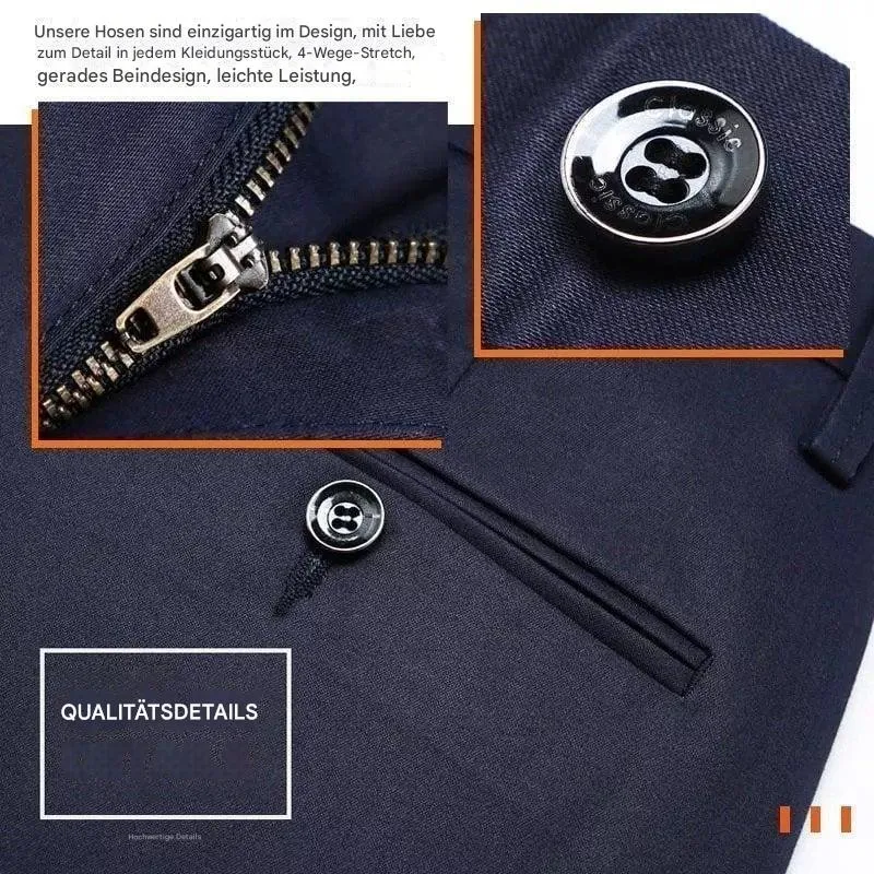 50% Korting - MasonPro - High Stretch Heren Klassieke Broek - Beperkte Aanbieding