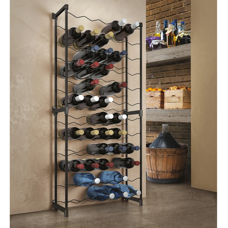 Weinregal stapelbar 30 Flaschen Metaltex