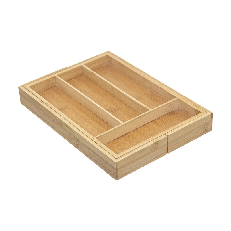 Besteckkasten aus Bambus ausziehbar Five®