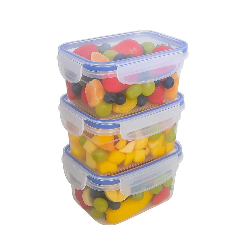 Cookinglife Vershoudbehälter Clip & Fresh 430 ml - 13 x 9,5 x 5 cm - 3 Stück