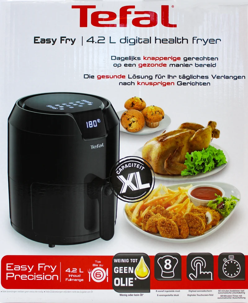 Tefal EY401815 Easy Fry Precision Heißluftfritteuse schwarz