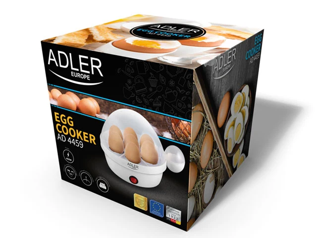 Adler AD 4459 Eierkocher für 7 Eier 450 Watt mit Signalton