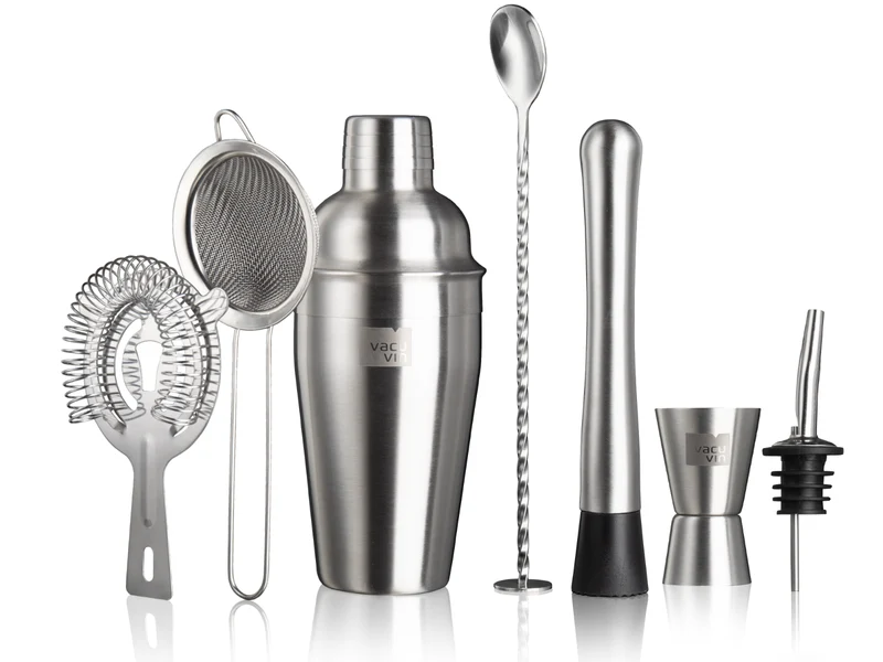 Vacu Vin Cocktail Set Plus - Silber - 7 Stücke