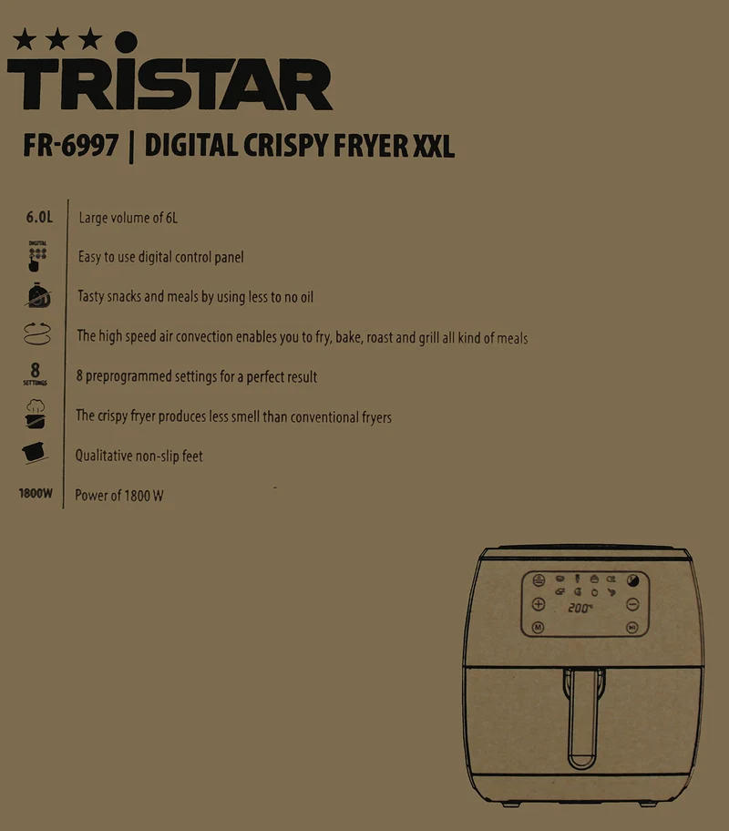 Tristar FR-6997 Heißluftfritteuse