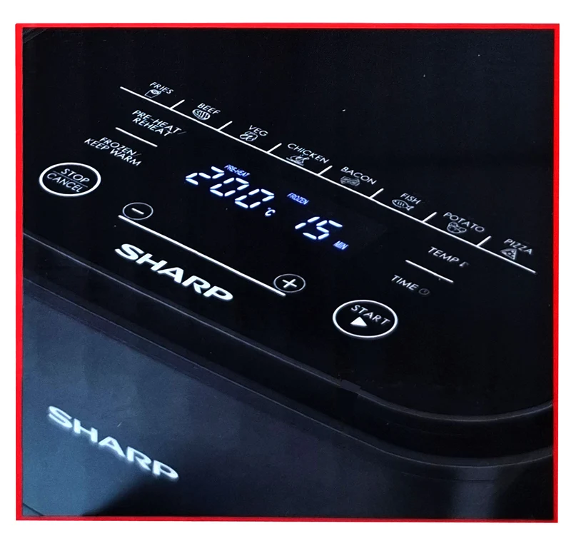 Sharp AF-GS552AE-B Heißluft-Fritteuse schwarz 1650W