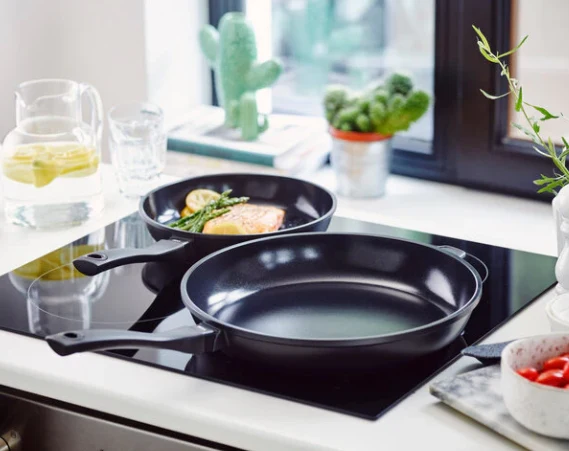 Beka Bratpfanne Energy R und Gegengriff Ø 32 cm – geeignet für alle Wärmequellen – keramische Antihaftbeschichtung