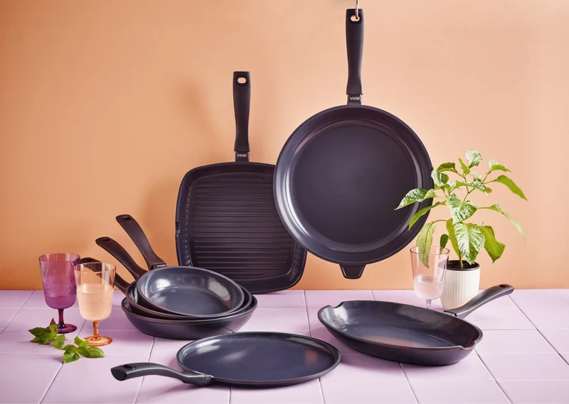 Beka Bratpfanne Energy R und Gegengriff Ø 32 cm – geeignet für alle Wärmequellen – keramische Antihaftbeschichtung