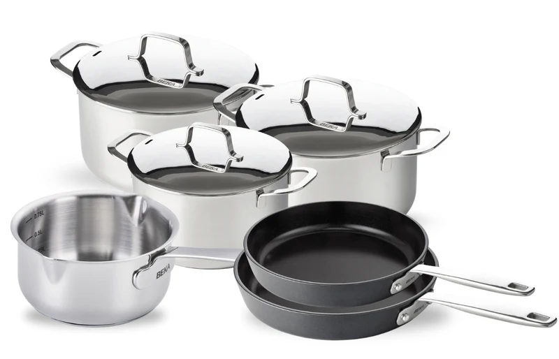 Beka Topfset Maestro 6-teilig - ohne / keramische Antihaftbeschichtung - geeignet für alle Wärmequellen (Kochpannen, Stielkasserolle & Bratpfannen)